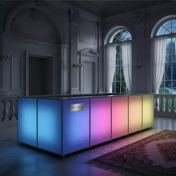 Аренда Стойка барная пластиковая светящаяся Roller Bar Lighting на вилле «Анна» — ART SPACE