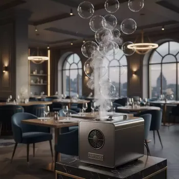 Аренда Генератор мыльных пузырей с дымом Fog Bubble Machine HF 25 в ресторане «Brunello» — ART SPACE