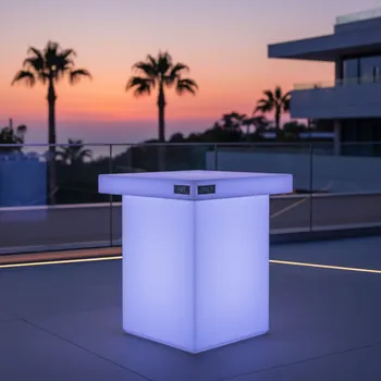 Аренда Стол пластиковый светящийся Square Lighting в санатории «Заполярье» — ART SPACE