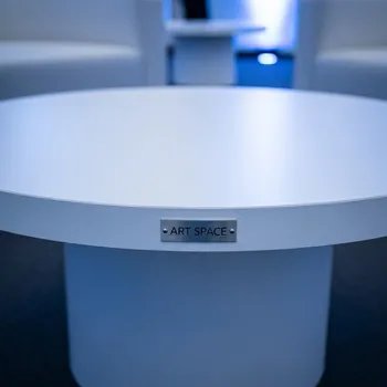 Аренда Стол журнальный Circular White 70 см в Delta Sirius — ART SPACE