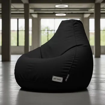 Аренда Кресло мешок Beanbag черный в Green Flow Hotel — ART SPACE