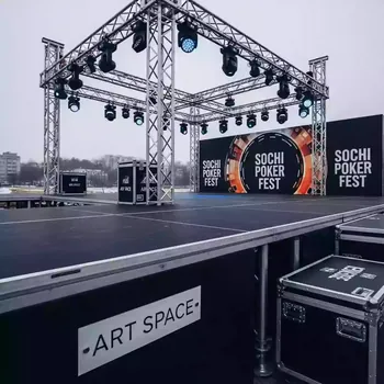 Аренда Конструкция сценическая сцена 5х5 м в парке «Ривьера» — ART SPACE