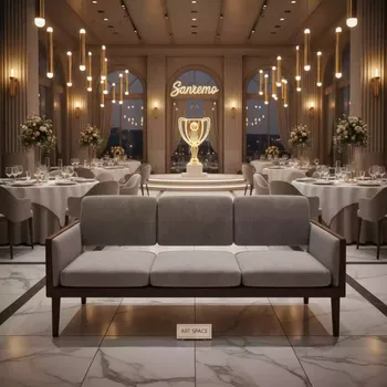 Аренда Скамейка трехместная с обивкой Slot PG в ресторане «Sanremo» — ART SPACE