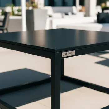 Аренда Стол Quadro black в пляжном клубе Del Mar — ART SPACE