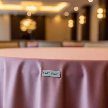 Аренда Скатерть круглая бархатная пыльно розовая Альт № 415 в отеле Hyatt Regency Sochi — ART SPACE
