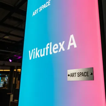 Аренда Баннера ламинированный Frontlit S Vikuflex A 280 гр 75х3.2 м в ресторане «La Terrazza» — ART SPACE