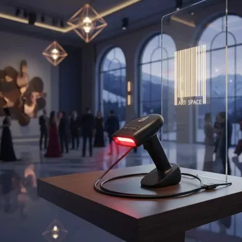 Аренда Сканер штрихкода ручной Mertech 2210 P2D SUPERLEAD USB черный в Гранд Отель Поляна — ART SPACE
