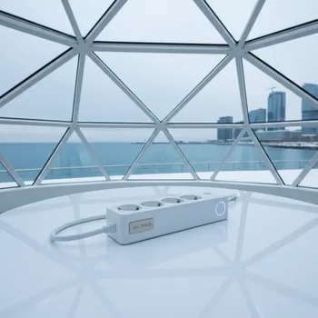 Аренда Фильтр сетевой Power Cube SPG B 6 WHITE 1,9 м 5 розеток белый на территории Морпорта Сочи — ART SPACE