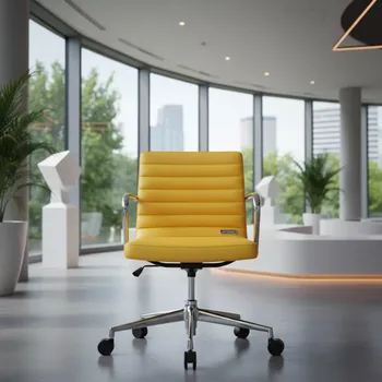 Аренда Стул на колесах желтая экокожа Perfecto Roll в City Park Hotel Sochi — ART SPACE