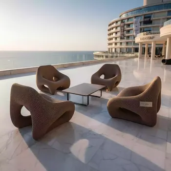 Аренда Комплект плетеной мебели T286A Y137C W53 brown 4 штуки в отеле Radisson Lazurnaya — ART SPACE