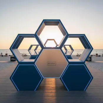 Аренда Декорация соты в пляжном клубе Del Mar — ART SPACE