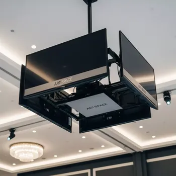 Аренда Кронштейн потолочный ONKRON CPRO2L 4 чёрный для 4 телевизоров 32 55 в Зимнем театре — ART SPACE