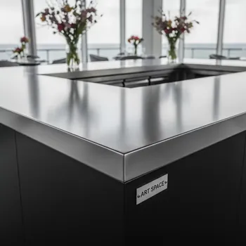 Аренда Столешница стальная Jumbo Corner Top в ресторане «Магеллан» — ART SPACE