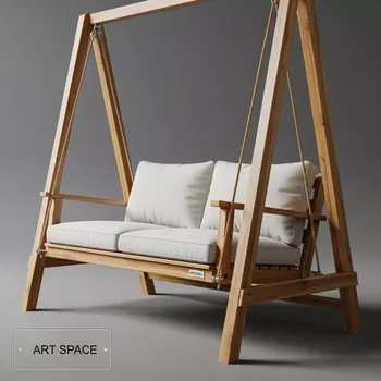Аренда Диван качели Bruno двухместный из акации в Университете «Сириус» — ART SPACE