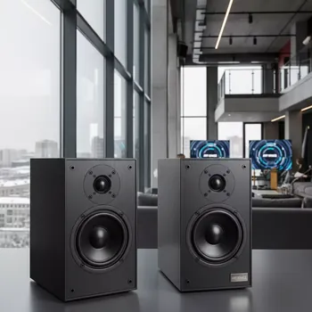 Аренда Акустическая система полочная TANNOY Eclipse Mini черный дуб BLACK OAK в отеле «Звездный» — ART SPACE