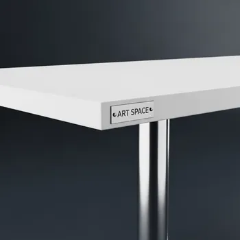 Аренда Стол банкетный Motus white chrome в ледовом дворце «Роза Хутор» — ART SPACE