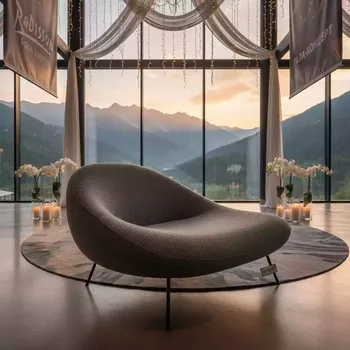 Аренда Кресло Стоун рогожка серое в Radisson Hotel Rosa Khutor — ART SPACE