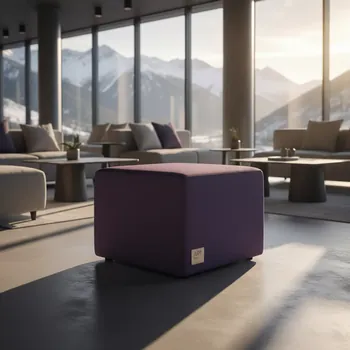 Аренда Пуф Cube фиолетовый в Rixos Krasnaya Polyana — ART SPACE