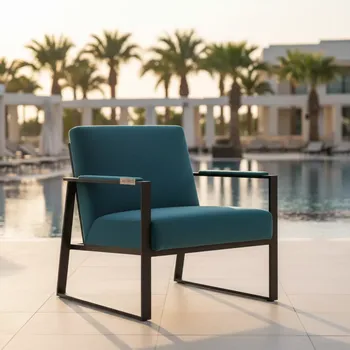 Аренда Стул мягкий с подлокотниками Vertex велюр металлический каркас в Karat Resort — ART SPACE