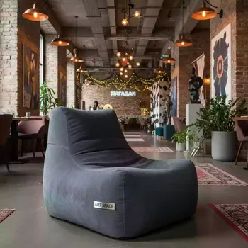 Аренда Кресло бескаркасное Velvet серый в ресторане «Магадан» — ART SPACE