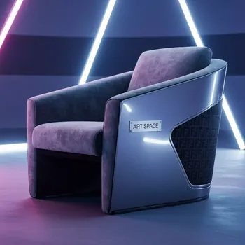 Аренда Полукресло велюр серый Fendi в VK Stadium Sirius — ART SPACE
