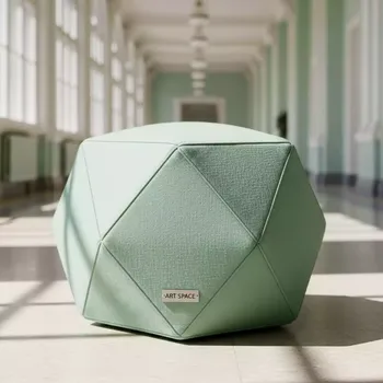 Аренда Пуф Shape многоугольный светло зеленый в санатории «Металлург» — ART SPACE