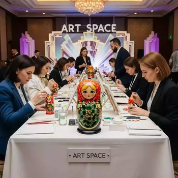Аренда Мастер класс по росписи матрешек в Mövenpick Hotel — ART SPACE