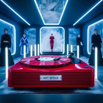Аренда Проигрыватель винила красный СССР в Gamma Sirius — ART SPACE