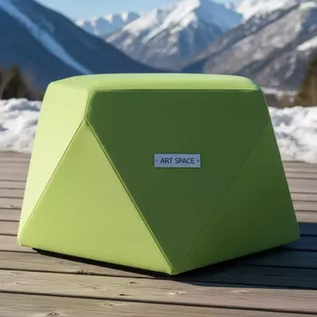 Аренда Пуф многоугольный светло зеленый в этно-парке «Моя Россия» — ART SPACE