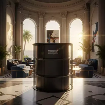 Аренда Стол бочка Hardwire Black в Radisson Blu Resort & Congress Centre — ART SPACE