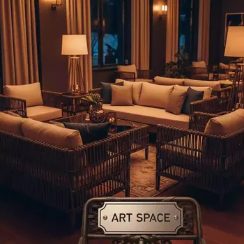 Аренда Лаунж зона Ницца из искусственного ротанга бронзовая в Karat Resort — ART SPACE