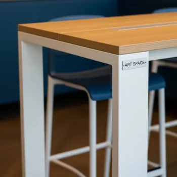 Аренда Стол барный с каналом для проводов Arki Table CC Wood в ресторане «Магадан» — ART SPACE