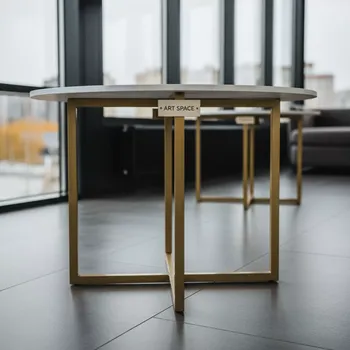Аренда Журнальный стол Sun 55 gold & white в ресторане «La Terrazza» — ART SPACE