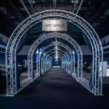 Аренда Шатер из ферм тоннельный 12х10 м металлик в VK Stadium Sirius — ART SPACE