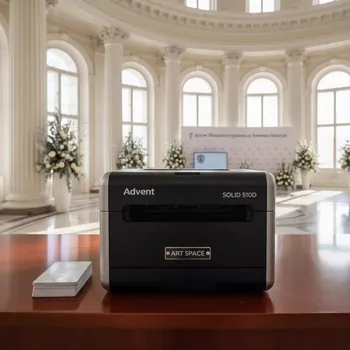 Аренда Принтер для пластиковых карт Advent SOLID 510D E RFE 3 двусторонний с кодировщиком бесконтактных карт в Зимнем театре — ART SPACE