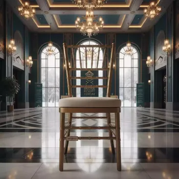 Аренда Стул Chiavari подушка велюр Teddy молдинг старое золото в Bridge Resort — ART SPACE