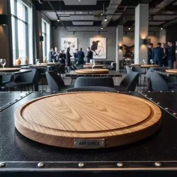 Аренда Блюдо круглое деревянное диаметр 37 см в Cosmos Sochi Hotel — ART SPACE