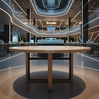Аренда Стол DSW D 80 бежевый в ресторане «Brunello» — ART SPACE