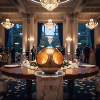 Аренда Подсвечник шар двухсторонний 8 см в Rodina Grand Hotel & SPA — ART SPACE