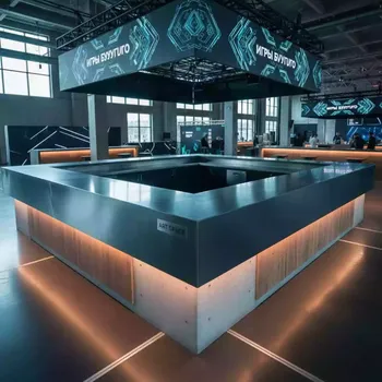 Аренда Столешница стальная для барной стойки Jumbo Corner Desk в санатории «Русь» — ART SPACE