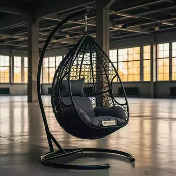 Аренда Кресло кокон черное в МФК «Горный» — ART SPACE