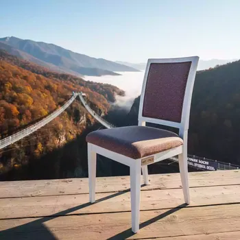 Аренда Стул Mix сиденье и спинка Twinkle ножки бук белая морилка в Skypark Sochi — ART SPACE