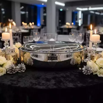 Аренда Блюдо металлическое овальное 50 см в City Park Hotel Sochi — ART SPACE