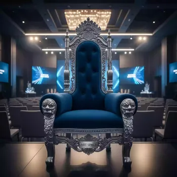 Аренда Трон синий новогодний в Bridge Resort — ART SPACE