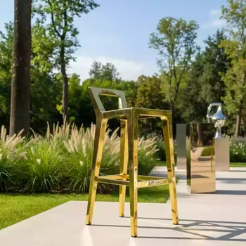 Аренда Стул барный Oz gold в парке «Ривьера» — ART SPACE