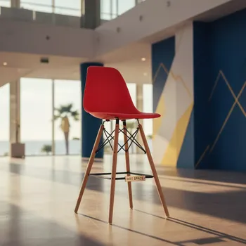 Аренда Стул Eames DSW барный красный в отеле Radisson Lazurnaya — ART SPACE