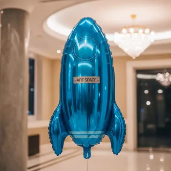 Аренда Шар фольгированный Ракета синий в Radisson Blu Resort & Congress Centre — ART SPACE