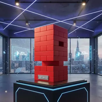 Аренда Игра Деревянная башня мини красная в Alpha Sirius — ART SPACE