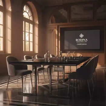 Аренда Стол Лидер 1 черный каркас серебро в Rodina Grand Hotel & SPA — ART SPACE