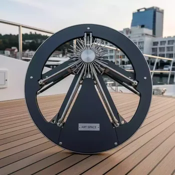 Аренда Зонт дизайнерский Kosmos Round Ø3,3 м на VIP теплоходе (Морпорт Сочи) — ART SPACE